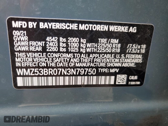 2022 MINI Countryman Cooper S z VIN WMZ53BR07N3N79750, wystawiony jako Copart lot #77675044 z przebiegiem Nie podano mil oraz Szkoda całkowita • Salvage title. Historia ofert i sprzedaży dostępna na DreamBid. Obrazek 13.