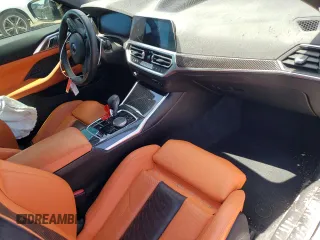 2022 BMW M4 Competition xDrive with VIN WBS43AZ0XNCJ24180, listed as a Copart auction lot 54622474 with 0 mi miles and Salvage Title. Bid and sale history available at carsss.com. Image 8.