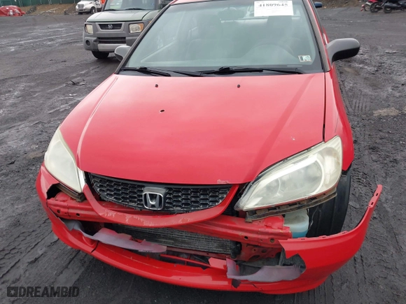 2004 Honda Civic VP with VIN 1HGEM22194L058724, listed as a IAAI auction lot 41809645 with 182,375 mi miles. Bid and sale history available at carsss.com. Image 6.
