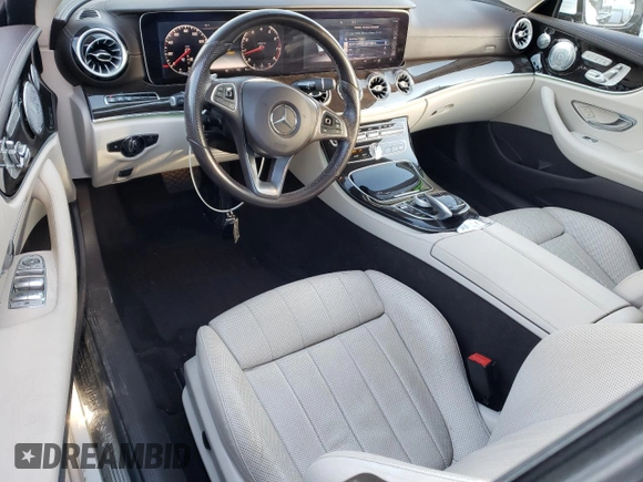 2018 Mercedes-Benz E-Class E 400 with VIN WDD1K6GB0JF038955, listed as a Copart auction lot 87763285 with 55,576 mi miles and Salvage Title. Bid and sale history available at carsss.com. Image 8.
