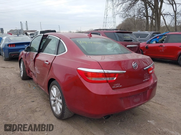 2014 Buick Verano Leather Group with VIN 1G4PS5SK6E4121597, listed as a IAAI auction lot 41904850 with 116,905 mi miles. Bid and sale history available at carsss.com. Image 3.