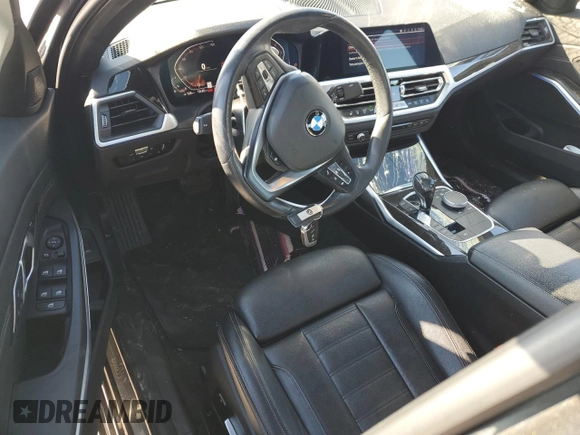 2020 BMW 3 Series 330i xDrive with VIN WBA5R7C04LFH50602, listed as a Copart auction lot 88260075 with 97,781 mi miles and Salvage Title. Bid and sale history available at carsss.com. Image 8.