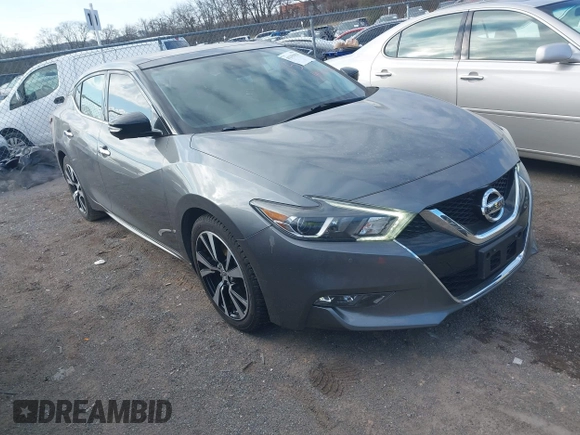 2018 Nissan Maxima SV with VIN 1N4AA6APXJC403697, listed as a IAAI auction lot 41391925 with 81,540 mi miles. Bid and sale history available at carsss.com. Image 1.