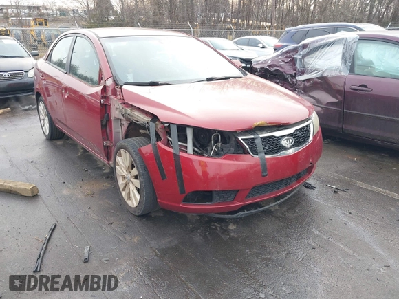 2011 Kia Forte SX with VIN KNAFW4A36B5387987, listed as a IAAI auction lot 41421863 with 157,305 mi miles. Bid and sale history available at carsss.com. Image 6.