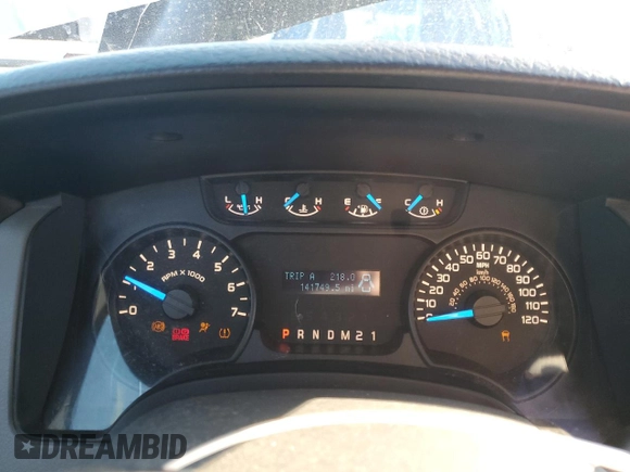 2013 Ford F-150 XL with VIN 1FTMF1CF5DKD45167, listed as a Copart auction lot 45029525 with 141,749 mi miles and Salvage title. Bid and sale history available at DreamBid. Image 9.