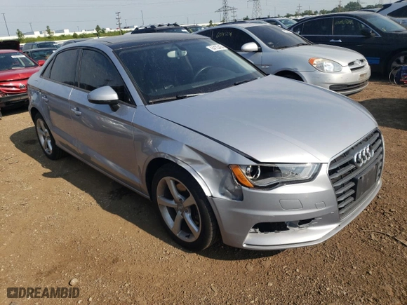 2015 Audi A3 2.0T Premium with VIN WAUBFGFF4F1104146, listed as a Copart auction lot 64123434 with 69,208 mi miles and Salvage Title. Bid and sale history available at carsss.com. Image 4.