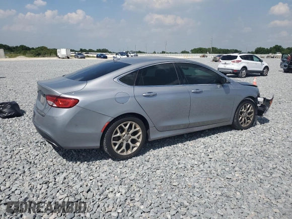 2015 Chrysler 200 C with VIN 1C3CCCEG4FN523839, listed as a Copart auction lot 51481695 with 96,694 mi miles and Salvage Title. Bid and sale history available at carsss.com. Image 3.