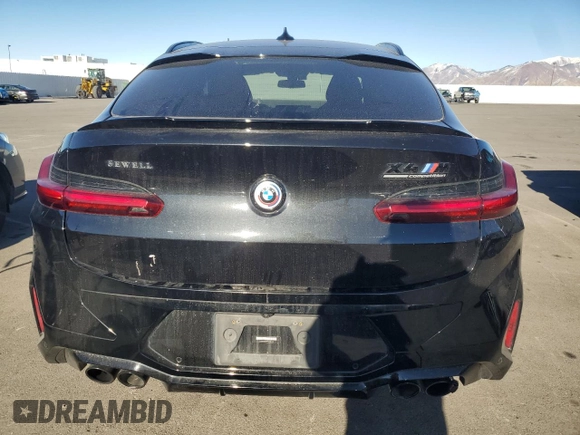 2023 BMW X4 M with VIN 5YM23EC08P9R05401, listed as a Copart auction lot 81049754 with 21,779 mi miles and Salvage Title. Bid and sale history available at carsss.com. Image 6.
