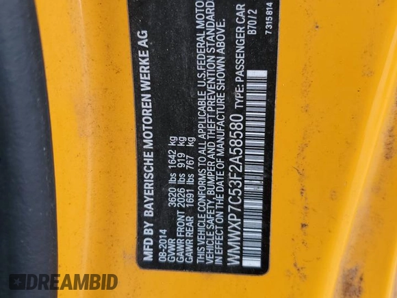 2015 MINI Hardtop S z VIN WMWXP7C53F2A58580, wystawiony jako Copart lot #51455845 z przebiegiem 116 277 mil mil oraz Szkoda całkowita • Salvage title. Historia ofert i sprzedaży dostępna na DreamBid. Obrazek 12.
