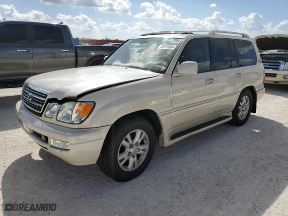 2004 Lexus LX 470 with VIN JTJHT00W743546407, listed as a Copart auction lot 79003064 with 188,110 mi miles and Clean Title. Bid and sale history available at carsss.com. Image 1.