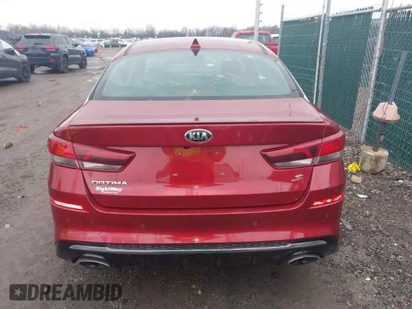 2019 Kia Optima LX with VIN 5XXGT4L38KG360993, listed as a IAAI auction lot 41561143 with 101,237 mi miles. Bid and sale history available at carsss.com. Image 16.