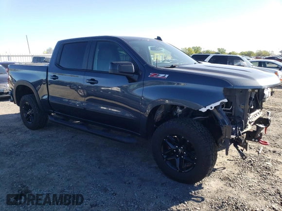 2021 Chevrolet Silverado 1500 LT Trail Boss with VIN 1GCPYFED9MZ440998, listed as a Copart auction lot 50098855 with 33,168 mi miles and Salvage Title. Bid and sale history available at DreamBid. Image 4.