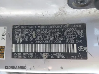 2008 Toyota Prius with VIN JTDKB20U583410028, listed as a IAAI auction lot 42167289 with 232,148 mi miles and . Bid and sale history available at DreamBid. Image 9.