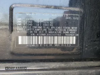 2013 Subaru Legacy Premium with VIN 4S3BMBC68D3022163, listed as a Copart auction lot 55426805 with 127,360 mi miles and Salvage Title. Bid and sale history available at carsss.com. Image 12.
