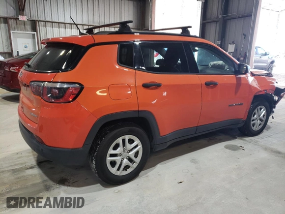 2017 Jeep Compass Sport with VIN 3C4NJCAB8HT643442, listed as a Copart auction lot 87031414 with 102,463 mi miles and Salvage Title. Bid and sale history available at carsss.com. Image 3.
