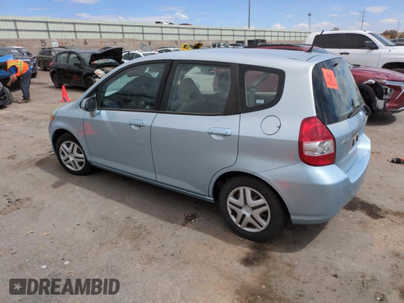 2007 Honda Fit with VIN JHMGD37477S061629, listed as a Copart auction lot 60435605 with 89,193 mi miles and Clean title. Bid and sale history available at DreamBid. Image 2.