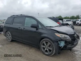 2018 Toyota Sienna SE with VIN 5TDXZ3DC1JS934855, listed as a Copart auction lot 60101785 with 53,726 mi miles and Salvage title. Bid and sale history available at DreamBid. Image 4.
