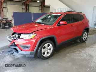 2018 Jeep Compass Latitude z VIN 3C4NJDBB8JT143193, wystawiony jako Copart lot #53061015 z przebiegiem 89 264 mil mil oraz Tytuł czysty. Historia ofert i sprzedaży dostępna na DreamBid. Obrazek 1.