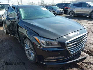 2017 Genesis G80 3.8L with VIN KMHGN4JEXHU178323, listed as a IAAI auction lot 41678966 with 63,268 mi miles. Bid and sale history available at carsss.com. Image 1.