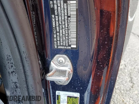 2020 Porsche 911 Carrera S with VIN WP0CB2A95LS263724, listed as a Copart auction lot 86216324 with 29,737 mi miles and Salvage Title. Bid and sale history available at DreamBid. Image 14.