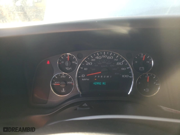 2017 Chevrolet Express Passenger LT with VIN 1GAZGPFG9H1337278, listed as a Copart auction lot 44725385 with 42,992 mi miles and Salvage Title. Bid and sale history available at carsss.com. Image 9.