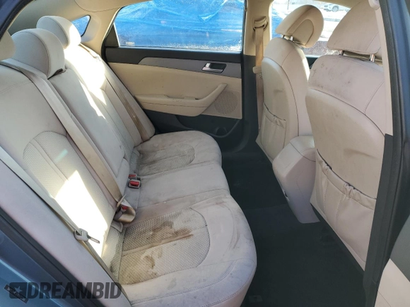 2017 Hyundai Sonata 2.4L with VIN 5NPE24AF2HH572793, listed as a Copart auction lot 46319855 with 150,244 mi miles and Salvage Title. Bid and sale history available at DreamBid. Image 10.