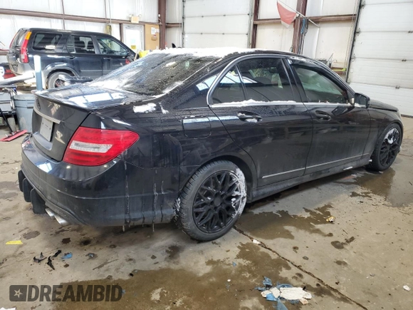 2012 Mercedes-Benz C 300 Sport with VIN WDDGF8BB8CA607942, listed as a Copart auction lot 45365505 with 250,147 mi miles and Salvage title. Bid and sale history available at DreamBid. Image 3.