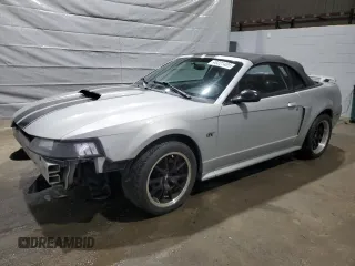 2003 Ford Mustang GT Deluxe with VIN 1FAFP45X93F381020, listed as a Copart auction lot 49221485 with 177,232 mi miles and Salvage Title. Bid and sale history available at carsss.com. Image 1.