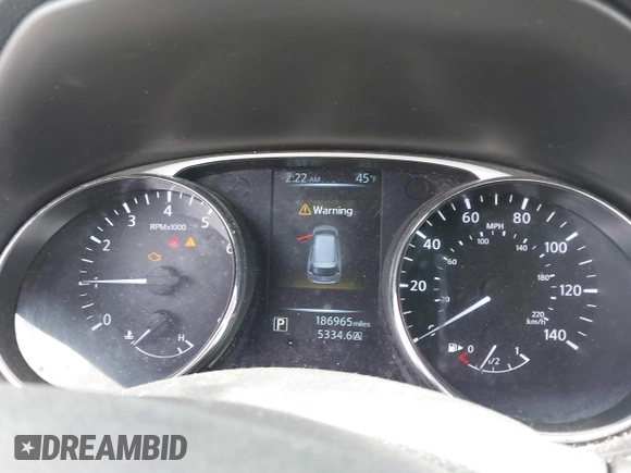 2015 Nissan Rogue SV with VIN 5N1AT2MV2FC811122, listed as a IAAI auction lot 41942521 with 186,965 mi miles. Bid and sale history available at carsss.com. Image 7.