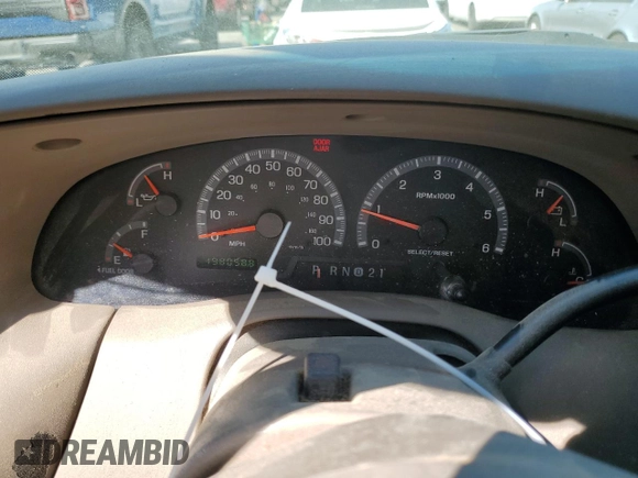 2002 Ford F-150 XLT with VIN 1FTRW07L32KE29159, listed as a Copart auction lot 50596125 with 198,058 mi miles and Salvage Title. Bid and sale history available at carsss.com. Image 9.