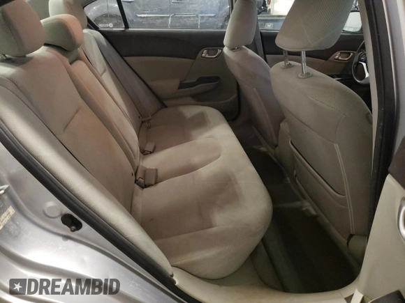 2012 Honda Civic EX with VIN 19XFB2F86CE001842, listed as a Copart auction lot 55585725 with 204,350 mi miles and Salvage Title. Bid and sale history available at DreamBid. Image 10.