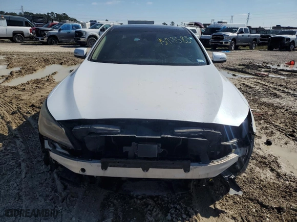 2015 Hyundai Genesis 5.0L with VIN KMHGN4JF7FU041748, listed as a Copart auction lot 45913585 with 132,109 mi miles and Salvage Title. Bid and sale history available at carsss.com. Image 5.