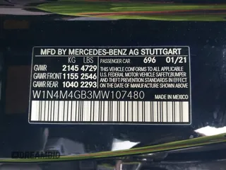 2021 Mercedes-Benz GLB 250 z VIN W1N4M4GB3MW107480, wystawiony jako IAAI lot #41827300 z przebiegiem 45 967 mil mil oraz . Historia ofert i sprzedaży dostępna na DreamBid. Obrazek 9.