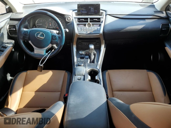 2016 Lexus NX 200t with VIN JTJYARBZ3G2048782, listed as a Copart auction lot 57327805 with 81,167 mi miles and Salvage title. Bid and sale history available at DreamBid. Image 8.