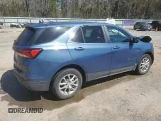 2024 Chevrolet Equinox LT with VIN 3GNAXKEG8RL230958, listed as a Copart auction lot 49583305 with 33,239 mi miles and Salvage Title. Bid and sale history available at DreamBid. Image 3.