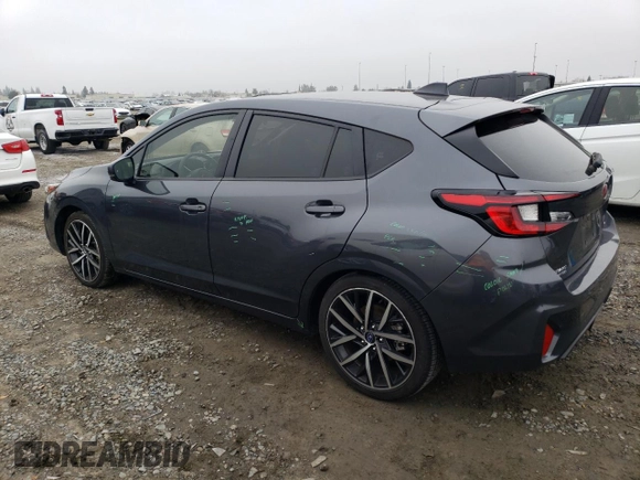 2024 Subaru Impreza Sport with VIN JF1GUAFC0R8298953, listed as a Copart auction lot 85959764 with 25,057 mi miles and Salvage Title. Bid and sale history available at carsss.com. Image 2.