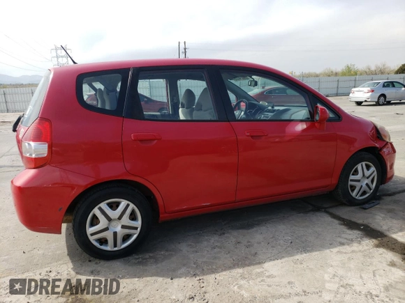 2007 Honda Fit with VIN JHMGD38457S067296, listed as a Copart auction lot 54094725 with 142,702 mi miles and Non Repairable. Bid and sale history available at carsss.com. Image 3.