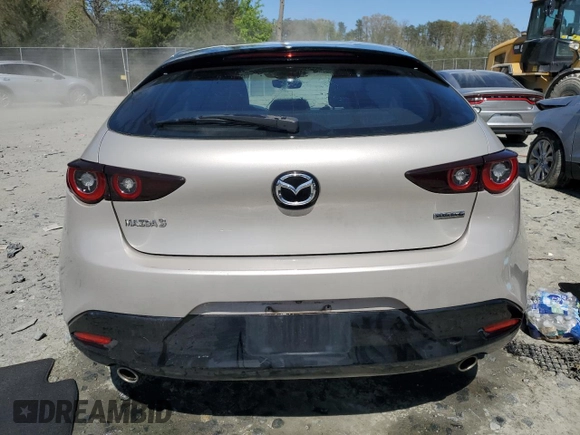 2023 Mazda 3 S Preferred with VIN JM1BPALM3P1610942, listed as a Copart auction lot 53460705 with Not Provided miles and Salvage Title. Bid and sale history available at DreamBid. Image 6.