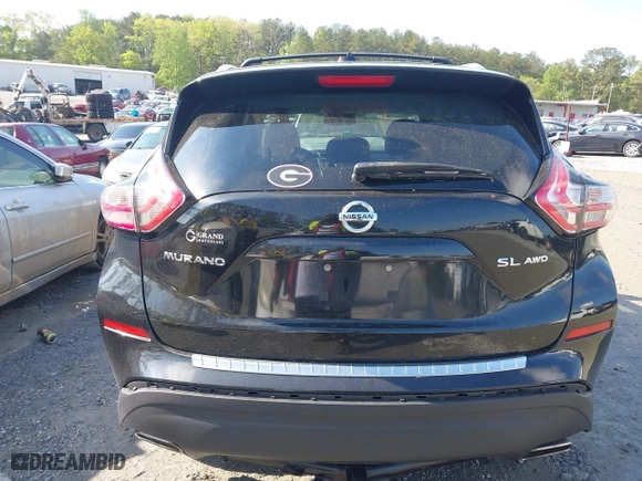 2015 Nissan Murano SL with VIN 5N1AZ2MH6FN204007, listed as a IAAI auction lot 41994301 with 198,671 mi miles. Bid and sale history available at carsss.com. Image 16.