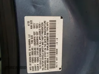 2005 Honda Odyssey EX-L with VIN 5FNRL38725B097759, listed as a Copart auction lot 49485295 with 199,008 mi miles and Salvage title. Bid and sale history available at DreamBid. Image 14.