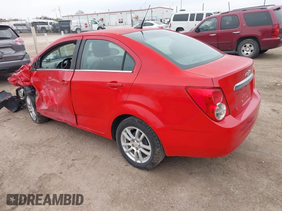2012 Chevrolet Sonic LT with VIN 1G1JC5SH7C4133484, listed as a IAAI auction lot 42076809 with 100,506 mi miles and . Bid and sale history available at DreamBid. Image 3.