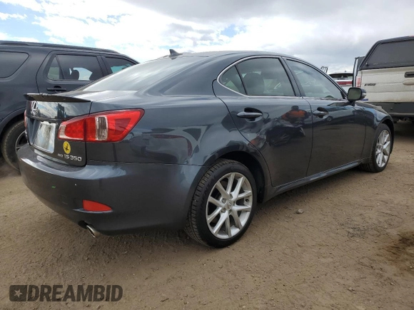 2011 Lexus IS 350 with VIN JTHCE5C2XB5001122, listed as a Copart auction lot 79341644 with 91,481 mi miles and Clean title. Bid and sale history available at DreamBid. Image 3.
