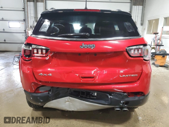 2021 Jeep Compass Limited with VIN 3C4NJDCB9MT599965, listed as a Copart auction lot 49705175 with 65,182 mi miles and Salvage Title. Bid and sale history available at carsss.com. Image 6.