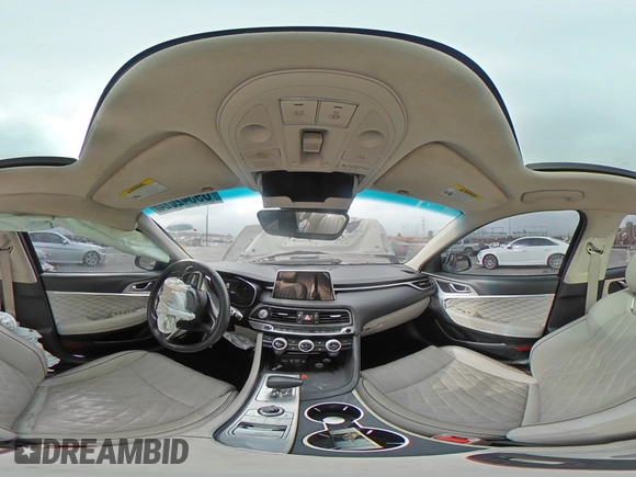 2019 Genesis G70 3.3T Advanced with VIN KMTG34LE0KU037714, listed as a Copart auction lot 69342024 with 55,490 mi miles and Salvage Title. Bid and sale history available at carsss.com. Image 12.