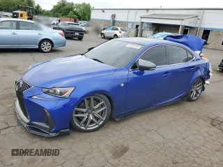2019 Lexus IS 300 with VIN JTHC81D28K5038765, listed as a Copart auction lot 57520185 with 55,536 mi miles and Salvage title. Bid and sale history available at DreamBid. Image 1.