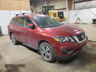 2017 Nissan Pathfinder Platinum with VIN 5N1DR2MM2HC612061, listed as a Copart auction lot 58621965 with 116,349 mi miles and Salvage title. Bid and sale history available at DreamBid. Image 4.