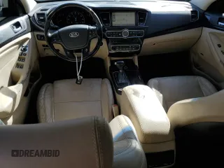 2015 Kia Cadenza Premium with VIN KNALN4D7XF5175734, listed as a Copart auction lot 46308575 with 109,387 mi miles and Salvage Title. Bid and sale history available at carsss.com. Image 8.