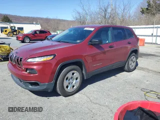 2015 Jeep Cherokee Sport with VIN 1C4PJMAB7FW749757, listed as a Copart auction lot 50165345 with 143,131 mi miles and Salvage Title. Bid and sale history available at carsss.com. Image 1.