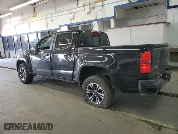 2021 Chevrolet Colorado 4WD Z71 with VIN 1GCGTDEN2M1251118, listed as a Copart auction lot 54084625 with 70,256 mi miles and Salvage title. Bid and sale history available at DreamBid. Image 2.