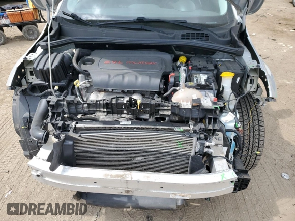 2017 FIAT 500X Trekking with VIN ZFBCFYCB3HP606695, listed as a Copart auction lot 54681115 with 59,346 mi miles and Salvage title. Bid and sale history available at DreamBid. Image 12.
